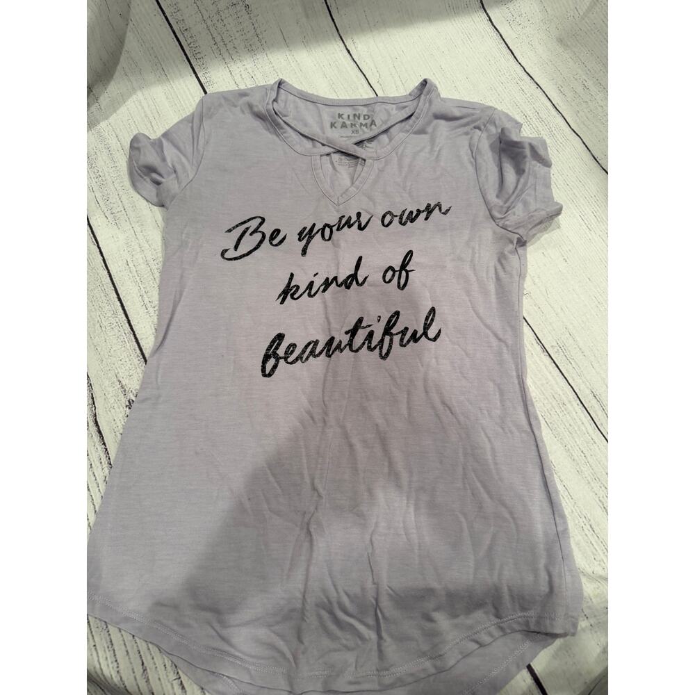 Kind Karma “Be Your Own Kind of Beautiful” Short Sleeve Shirt Size XS